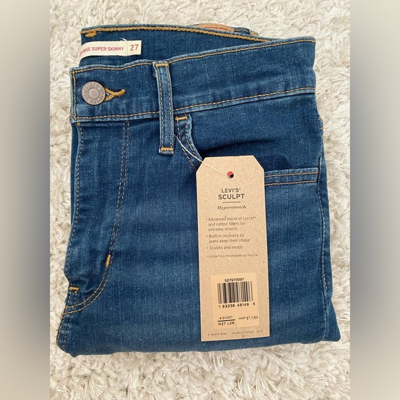 Levi’s 720 High-Rise Super Skinny Jeans NWT - Picture 5 of 7